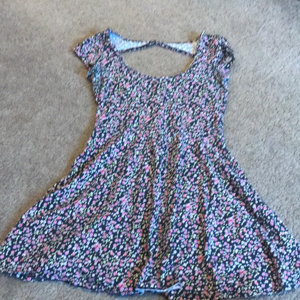 black floral dress
